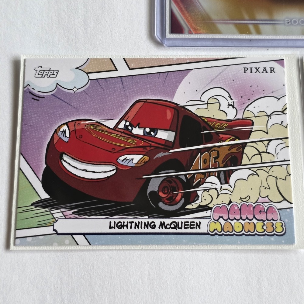 2026 Topps Disney Neon - Boost (Cars) Gold Refractor /50 #98 & Magna Madness - Picture 9 of 11